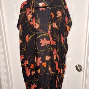 LOFT Floral Open Front Kimono XS/S